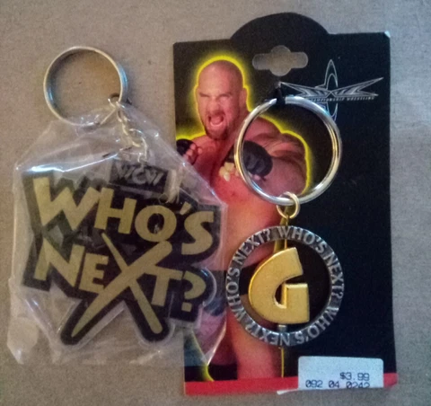 WCW 1999 Who's Next Goldberg Key Rings Keychains Cover