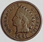 Indian Head Penny "1" Coin Lot 1891*VERY NICE*BETTER DATE $ FREE SHIPPING $ #435