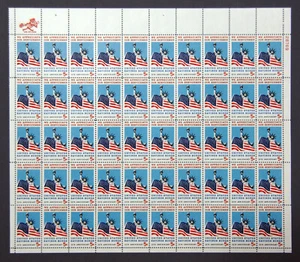 US Stamps 1966 Mint Sheet 5 cent "Savings Bond-Servicemen" Oct 26th MNH SC# 1320 - Picture 1 of 8