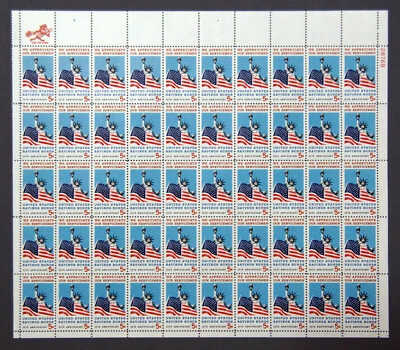 US Stamps 1966 Mint Sheet 5 cent "Savings Bond-Servicemen" Oct 26th MNH SC# 1320 - Image 1 of 4