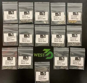 West3D Stainless Steel Fastener Kit for F-Zero (BDF) - Picture 1 of 1