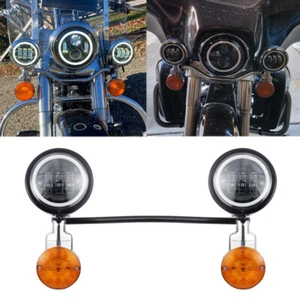 4.5" LED Fog  Passing Light Bar For Suzuki Intruder Volusia VS VL 700 800 1400 - Picture 1 of 12