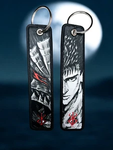 Berserker Jet/Flight Tag Schlüsselanhänger (Eingeweide & schwarze Schwertkämpfer Rüstung)  - Bild 1 von 3