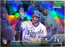 2022 STADIUM CLUB CCHROME *GREEN RREFRACTORS* #2 BOBBY WITT JR. *ROOKIE CARD*/99