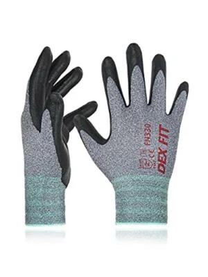 DEX FIT Work Gloves FN330, 3D Comfort Stretch Fit, Assorted Sizes , Colors