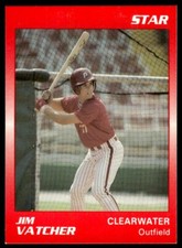 1989 Star Jim Vatcher Clearwater Phillies #14