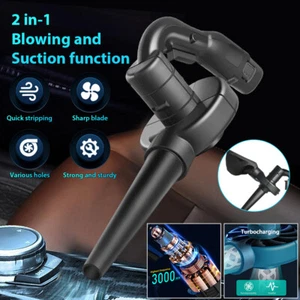 Cordless Leaf Blower Electric Suction Vacuum Lightweight For Lawn Yard Garden US - Picture 1 of 17
