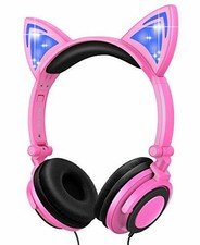Cuffie per Bambini Sunvito Orecchio sopra con orecchie di gatto incandescente...
