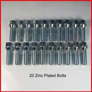 BMW X5 to T5 T6 VAN ALLOYS WHEEL BOLT KIT M14x1.5 Set20 40mm Thread Length - Picture 1 of 2