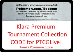 Klara Premium Tournament Collection CODE for Pokemon TCG Live PTCGL - Picture 1 of 1