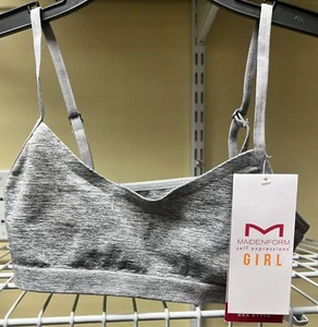Reggiseno sportivo Maidenform bambina autoespressioni principianti grigio taglia media nuovo - Foto 1 di 10