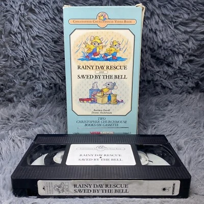Christopher Churchmouse Vol 2 Rainy Day Rescue & Saved By The Bell VHS Tape 1990 - Image 1 of 4