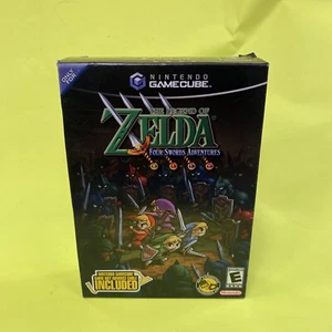 Legend of Zelda Four Swords Adventures (GameCube) New Sealed Box +2 Link cables - Picture 1 of 7