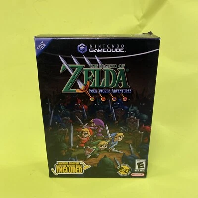 Legend of Zelda Four Swords Adventures (GameCube) New Sealed Box +2 Link cables - Image 1 of 4