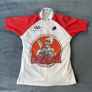 Lane Splitter Women’s Short Sleeve Full Zip Red/White Cycling Jersey Large - Picture 1 of 17