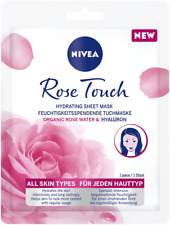 NIVEA Rose Touch Feuchtigkeitsspendende Tuchmaske (1. St.), Gesichtsmaske für in