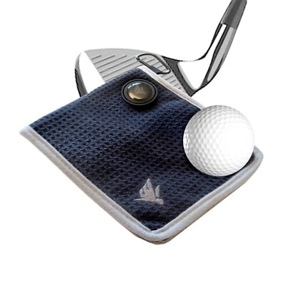 SWIFTEE Golfballtasche Zubehör Handtuch mit Magnet, Ballmarker, Liner - Schwarz