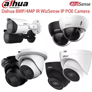 Dahua 8MP/4MP IR IP POE Security Camera MIC IR WizSence SMD Plus Black White US - Picture 1 of 24