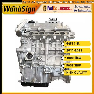 Long block Engine Assembly For 11-22 Hyundai Tucson Sonata Kia G4FJ 1.6L Turbo - Image 1 of 4