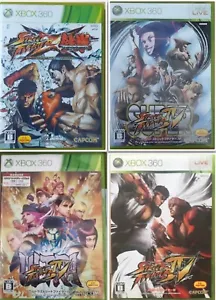 Xbox360 Street Fighter Ⅳ, Super, Ultra, X Tekken Set Capcom Used Japan Import - Picture 1 of 10