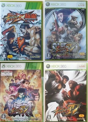 Xbox360 Street Fighter Ⅳ, Super, Ultra, X Tekken Set Capcom Used Japan Import  - Image 1 of 4