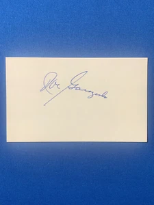 JOE GARAGIOLA SIGNED 3x5 INDEX CARD WS CHAMPION ST. LOUIS CARDINALS PSA DNA - Imagen 1 de 4