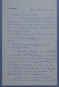 Jacques Eugène Spuller - Autographed Signed Letter of 3 Pages, 1895 - Picture 1 of 7