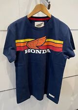 Original HONDA Motorrad T-Shirt SUNSET Oberteil Kurzarm Blau Geschenkidee Shirt