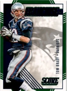2016 Score Tom Brady Franchise Green Parallel #3 Patriots - Picture 1 of 2