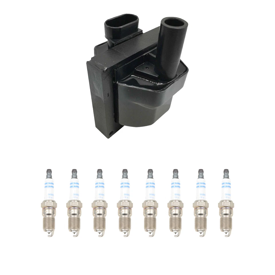 Kit de 8 bujías de encendido Hitachi Bosch doble platino para P30 Tahoe V8 Foto 1 de 1