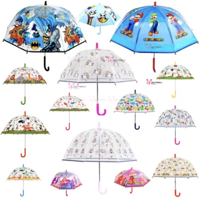 Niños Niñas Niños Paraguas Gatos Cavador Dinosaurio Spiderman Unicornio Halloween Foto 1 de 4