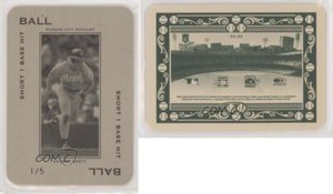 2005 Donruss Throwback Threads Ball Short 1 Base Hit /5 George Brett #PG-93 HOF