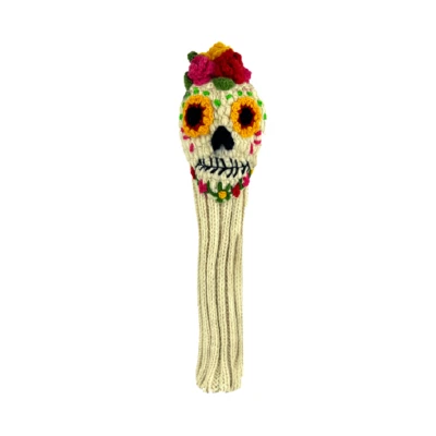 Sunfish Sugar Skull knit wool Hybrid Golf Club Headcover - Image 1 of 2