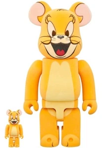 BE@RBRICK 100% & 400% JERRY (Classic Color) TOM AND JERRY MedicomToy Bearbrick - Picture 1 of 4