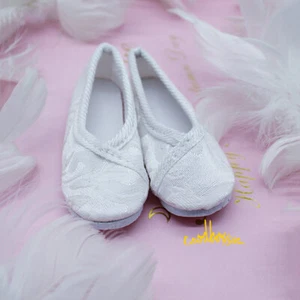 1/3 SD BJD Zapatos Arcaicos Bordados Ropa Plana Zapatos Muñeca Muñeca Negro/Blanco - Imagen 1 de 6