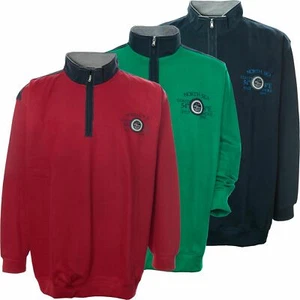 Kitaro Sweatshirt Sweattroyer Shirt Herren Plusgröße Langarm Stehkragen Zip - Picture 1 of 10