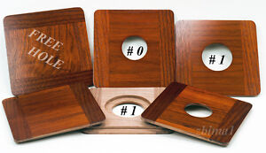 1 Wooden Lens Board  4.5x4.5"RC for Deardorff, Solid Walnut #0, or #1/ undrilled