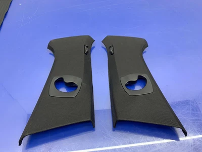 2011 - 2016 BMW 550I OEM RIGHT & LEFT UPPER B PILLAR TRIM COVER SET (2) | BLACK - Image 1 of 4