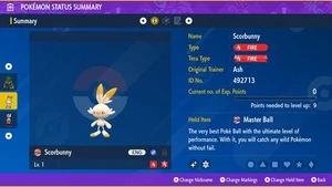 Pokemon Scarlet and Violet PSV - Shiny 6IV Scorbunny - Picture 1 of 3