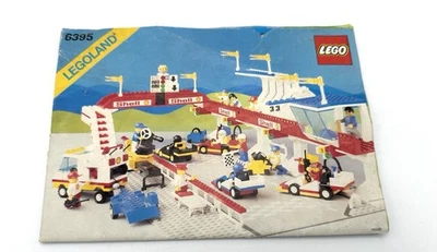 VINTAGE LEGOLAND 6395 VICTORY LAP RACEWAY INSTRUCTIONS MANUAL ONLY - Image 1 of 4