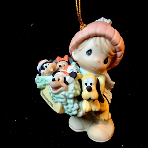 Precious Moments Disney "Old Friends Make The Season Bright" Mickey Minnie Pluto - Picture 1 of 13