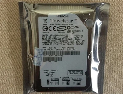 Hitachi Travelstar HTS424040M9AT00 40GB 4200RPM 2.5" IDE HDD Laptop Hard Drive - Image 1 of 2