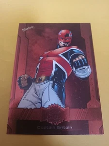 2024 Skybox Marvel Metal Universe Avengers #179 Captain Britain Copper High - Picture 1 of 2