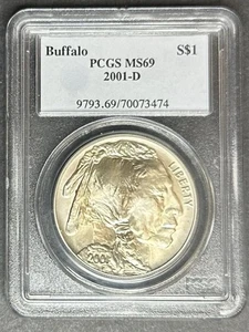 2001-D Buffalo Dollar PCGS MS-69, Buy 3 Items, Get $5 Off! - Picture 1 of 2