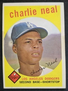 1959 Topps #427 Charlie Neal Los Angeles Dodgers - Picture 1 of 2