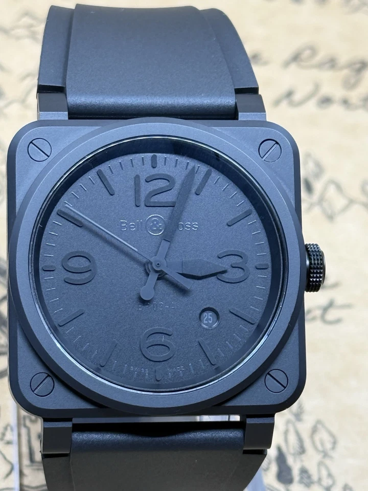 Bell & Ross BR-03 Phantom Automatic 42mm Ceramic Black Men's BR03A-PH-CE/SRB - Image 1 of 4
