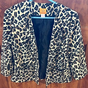 Ruby Rd. Leopard Print Blazer - Picture 1 of 8