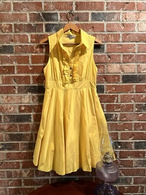 Bailey Blue Women Yellow Casual Dress Large - Image 1 of 4