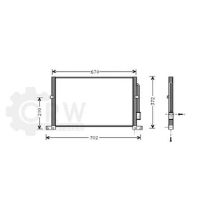Condensador Aire Acondicionado para Ford Mondeo III Familiar 2.0 16V Tddi / TDCI - Imagen 1 de 1