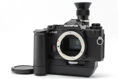【Como nuevo/con buscador】 Enrollador de cámara fotográfica Olympus OM-4 Ti Titan negro 1 de JAPÓN Foto 1 de 4